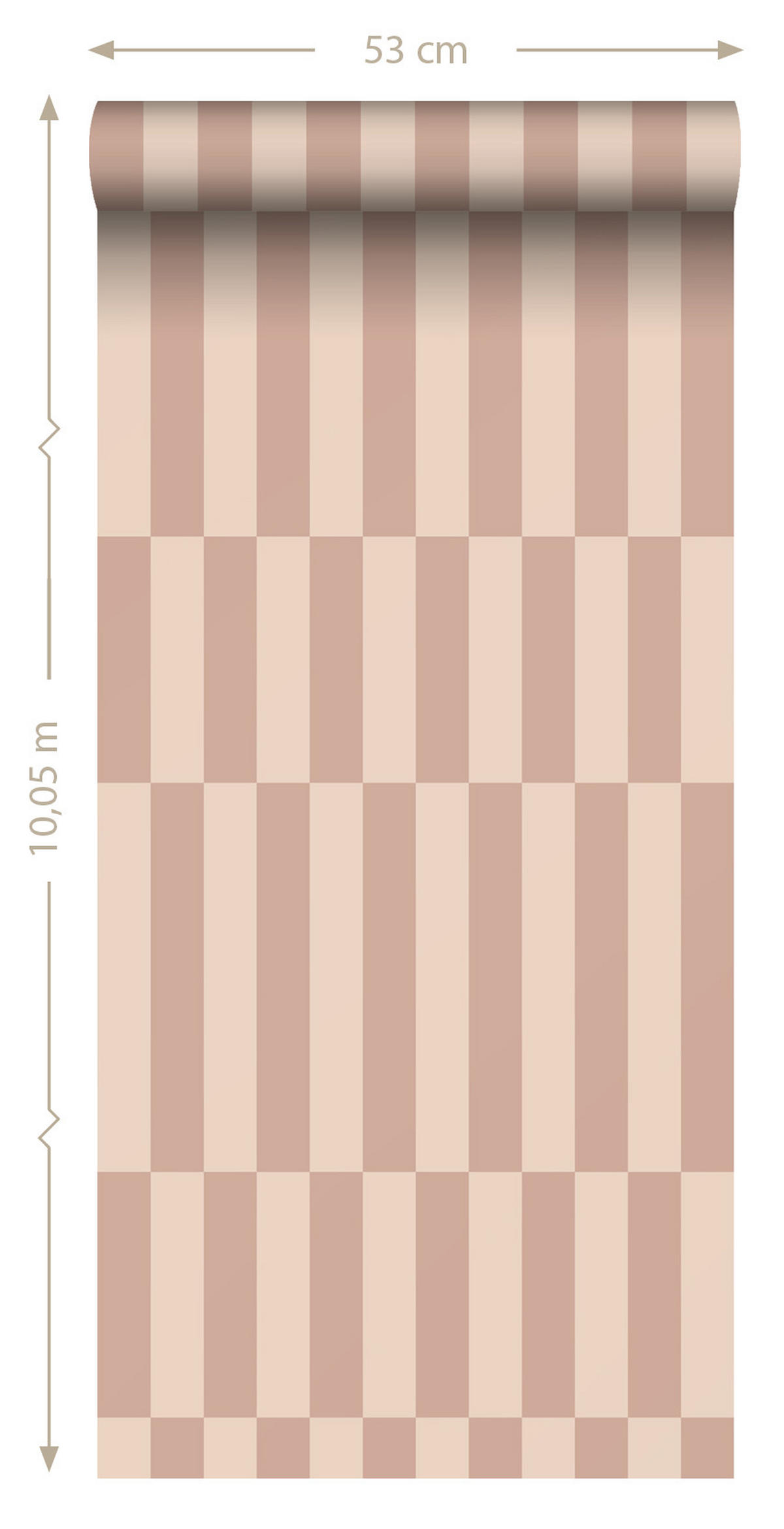 TAPETE Streifen 50 x 900 cm - Pink, Papier (50/900cm) - ESTAhome