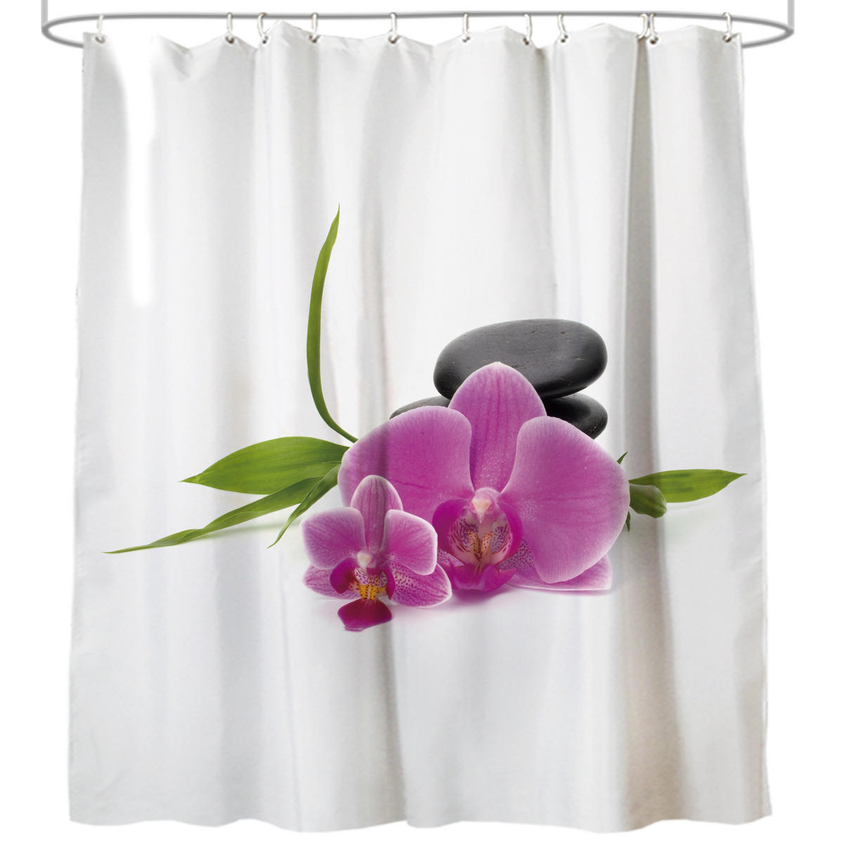 DUSCHVORHANG Wellness 180 x 200 cm - Violett, Textil (180/200cm) - Sanilo