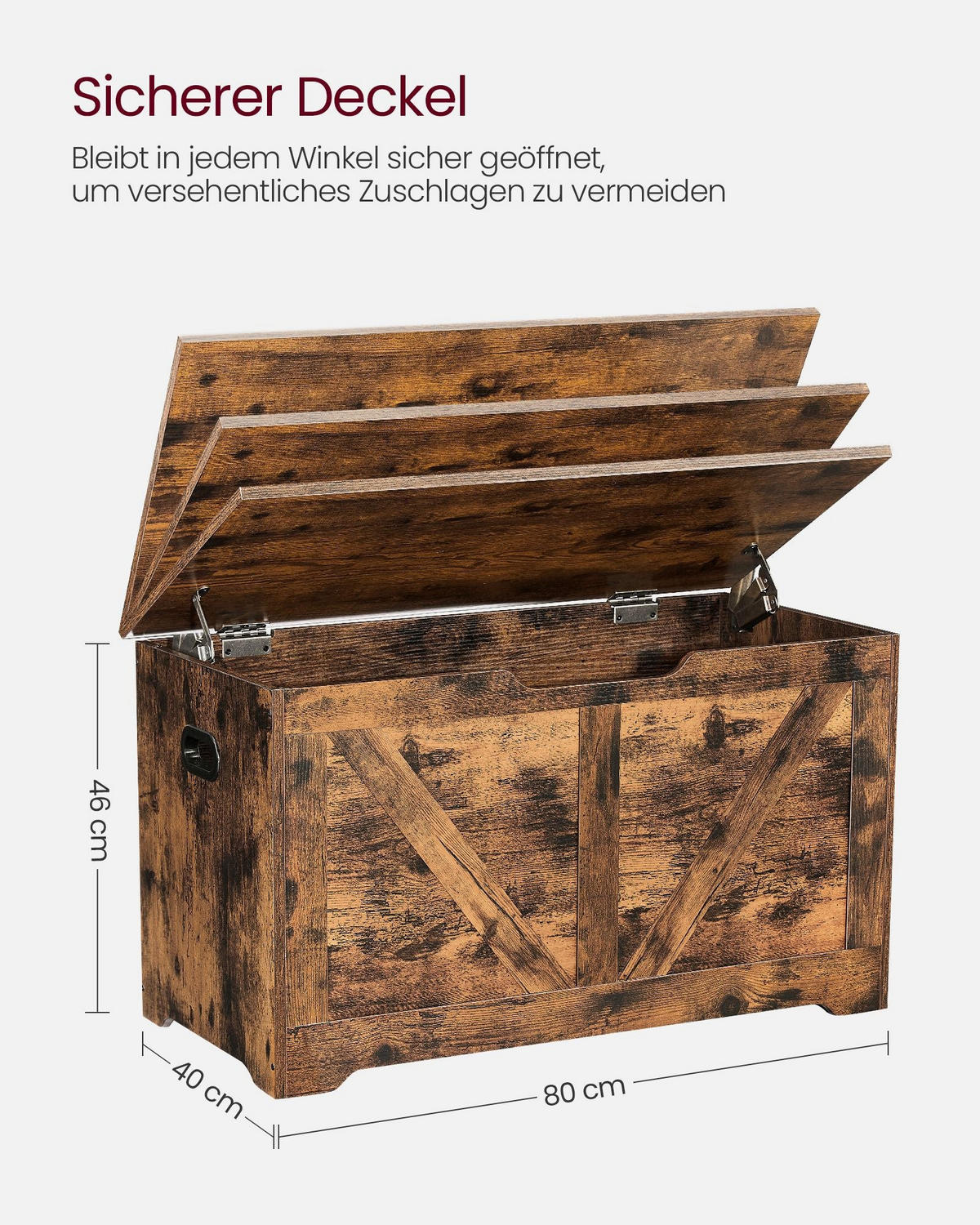 SITZBANK BAMAKO - Braun, Holzwerkstoff (80/46/40cm) - Hansiro