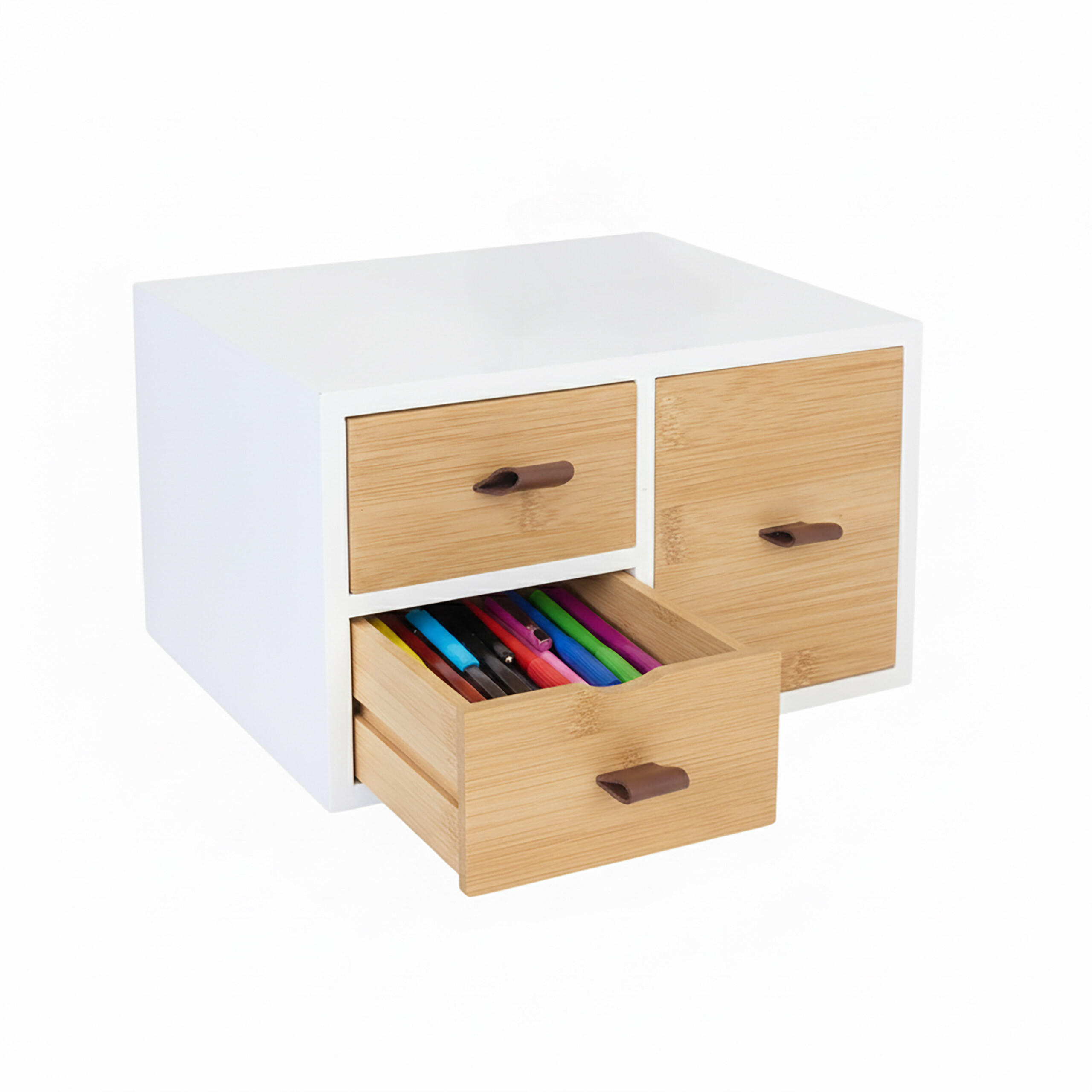 SCHUBLADENBOX - Multicolor, Holz/Holzwerkstoff (20/25/15cm) - Relaxdays