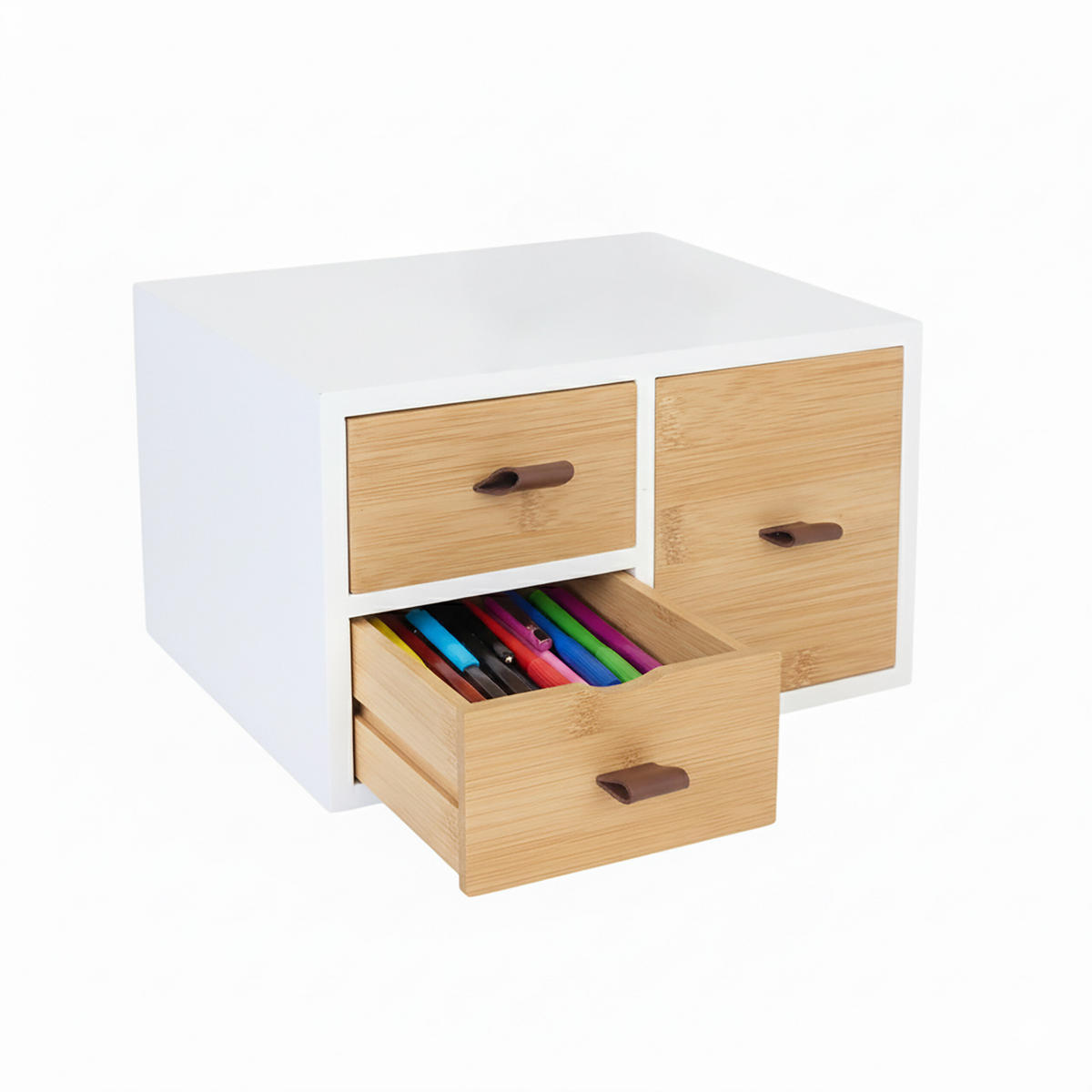 SCHUBLADENBOX - Multicolor, Holz/Holzwerkstoff (20/25/15cm) - Relaxdays