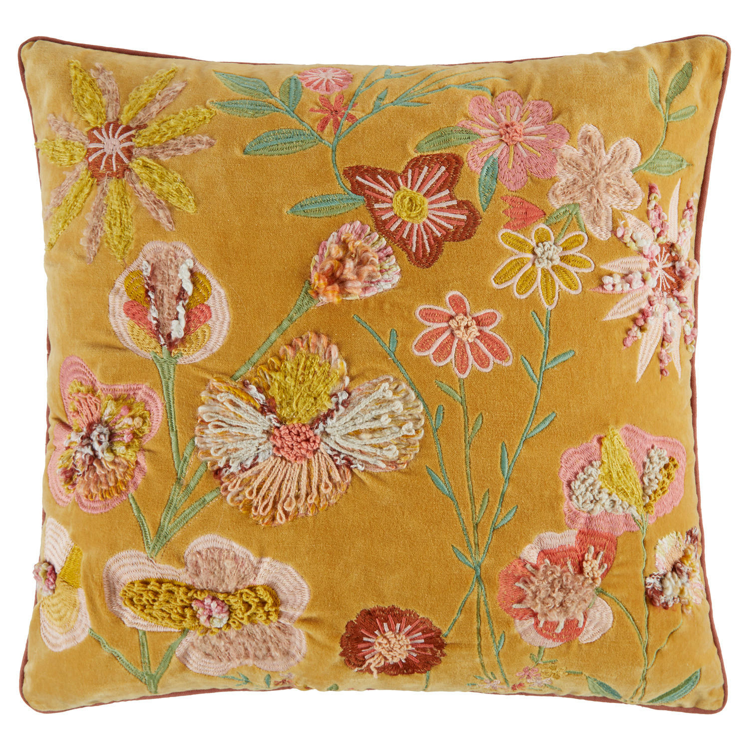 KISSEN Bohemian 50x50cm - Orange, Textil (50/50cm) - Butlers