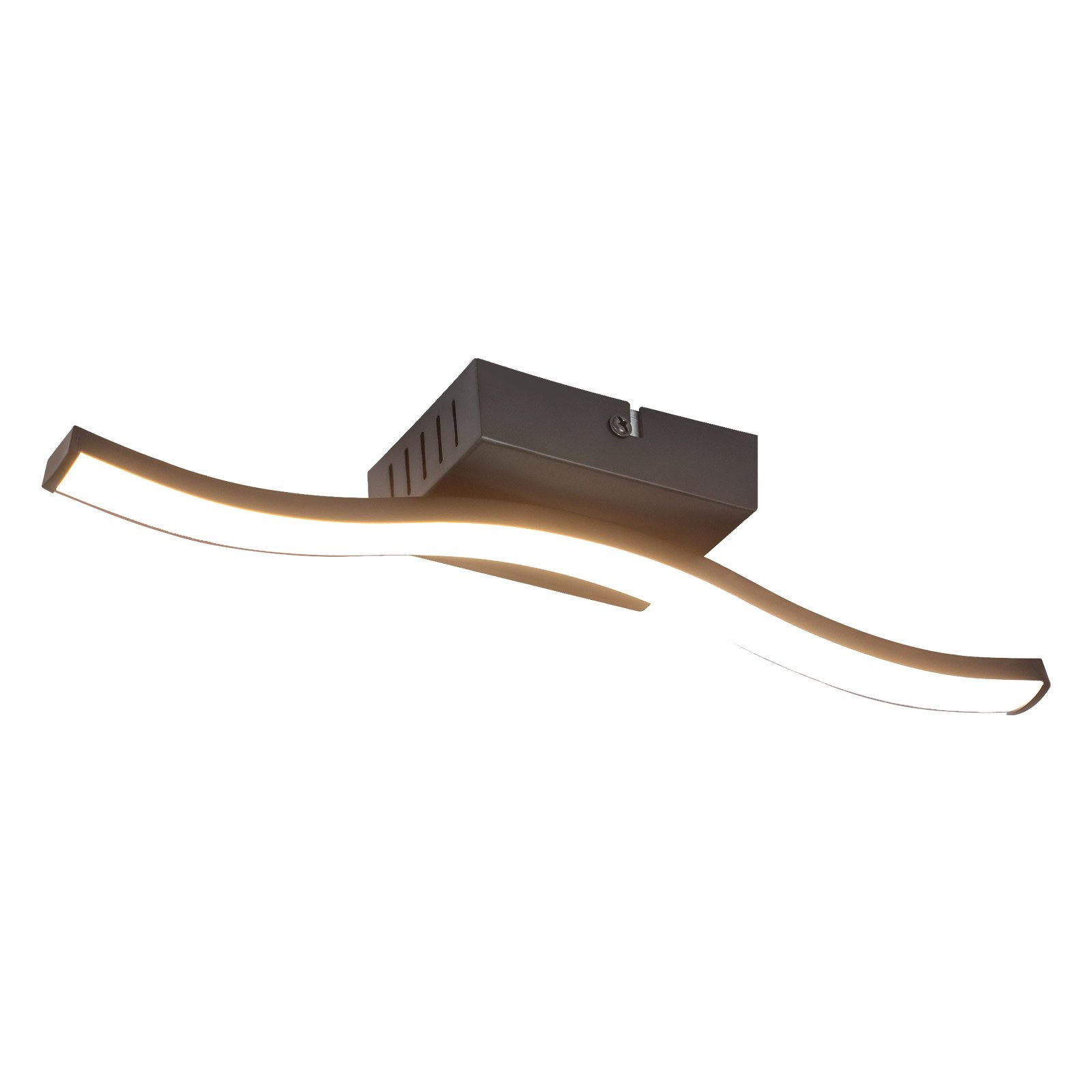 LED-DECKENLEUCHTE Leavitt 7/34.5/5.5cm - Schwarz, Kunststoff (34.5/7/5.5cm) - Nettlife