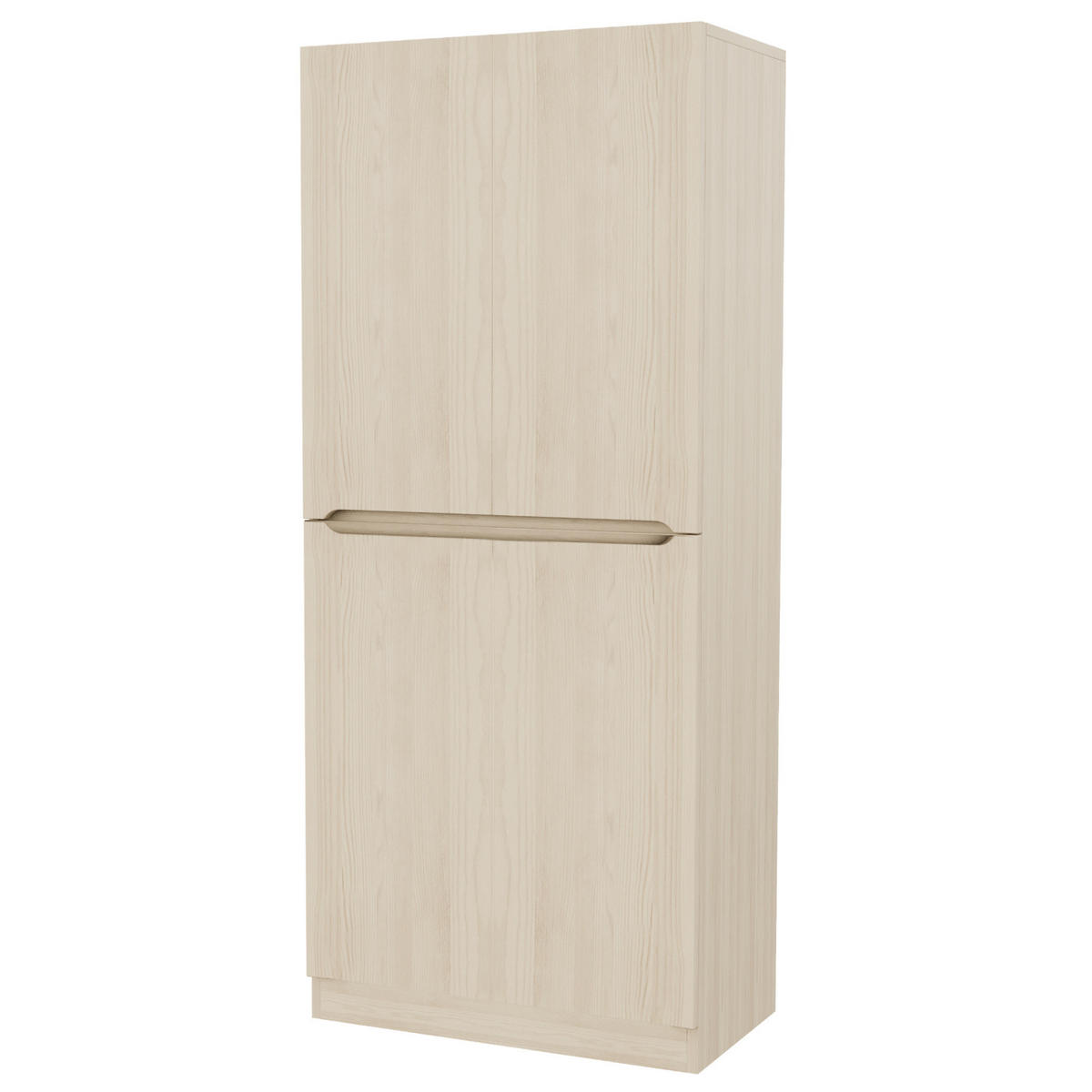 KLEIDERSCHRANK aus Holz 70x40x170 cm Holzfarben mit Doppeltüren und vielseitiger Innenaufteilung - Nussbaumfarben, Holzwerkstoff (70/170/40cm) - Modfu