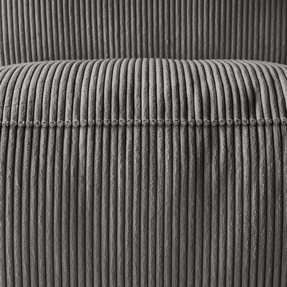 2-SITZER SOFA - Schwarz/Grau, Textil (190/75/96cm) - home24