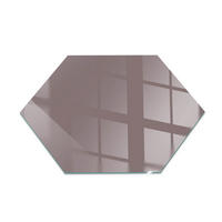 GLASPLATTE für Kamin h40 cm Rosa - Pink, Glas (40/40/0.4cm) - ArtPrintCave