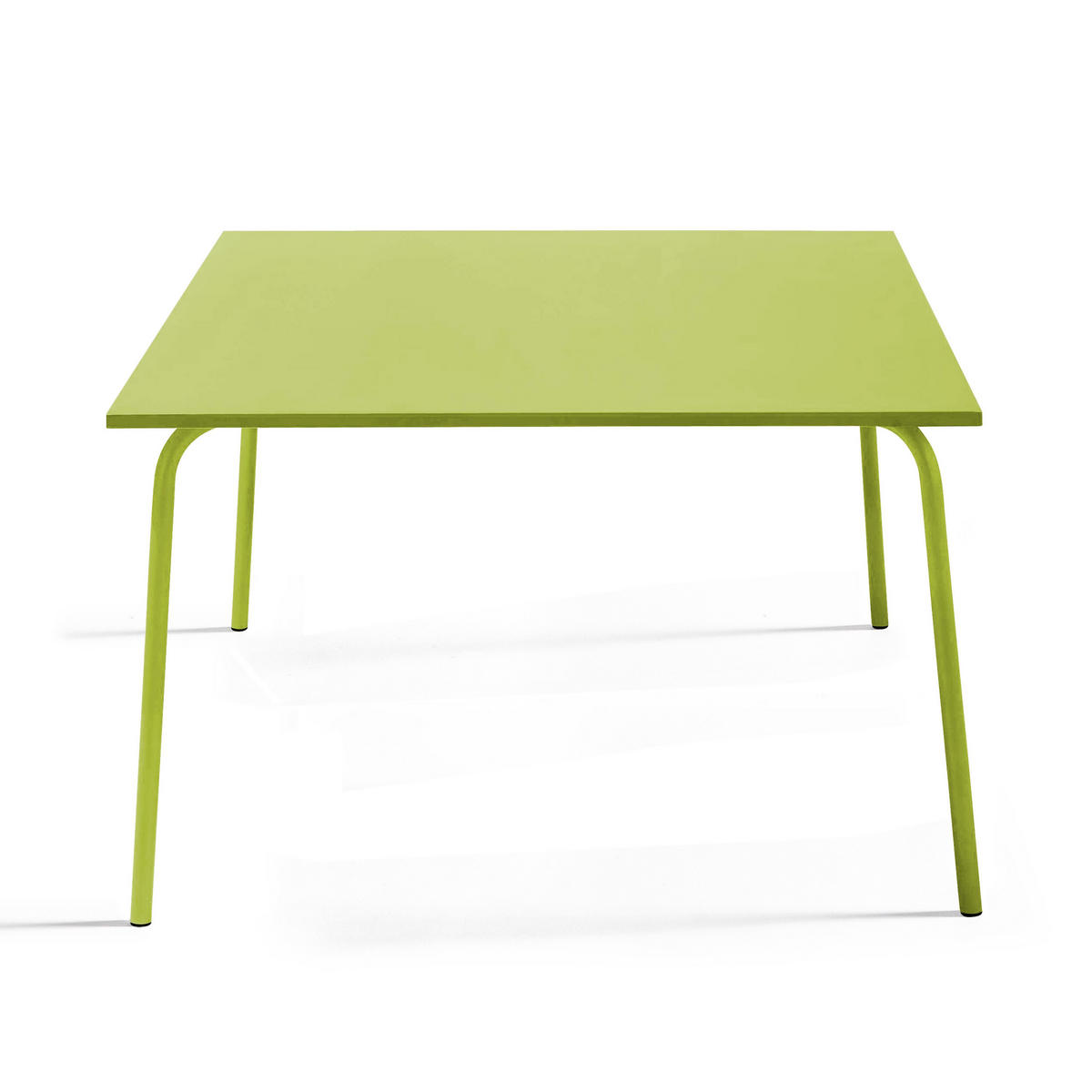 GARTENTISCH , Grün - Grün, Metall (120/120/72cm) - Oviala