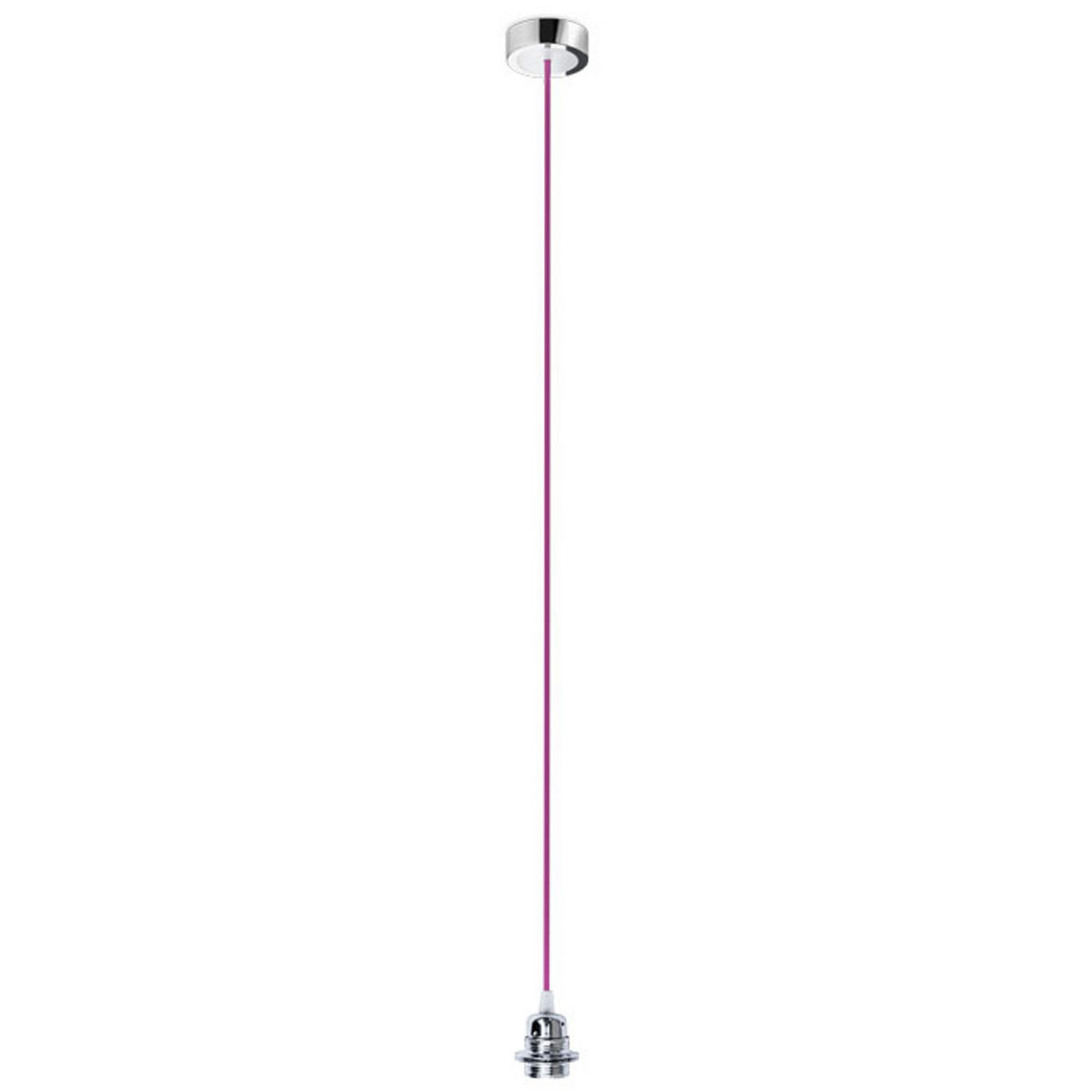 PENDELLEUCHTE HEX fuchsia 15 W - Pink, Metall (8/8/27cm) - Rendl