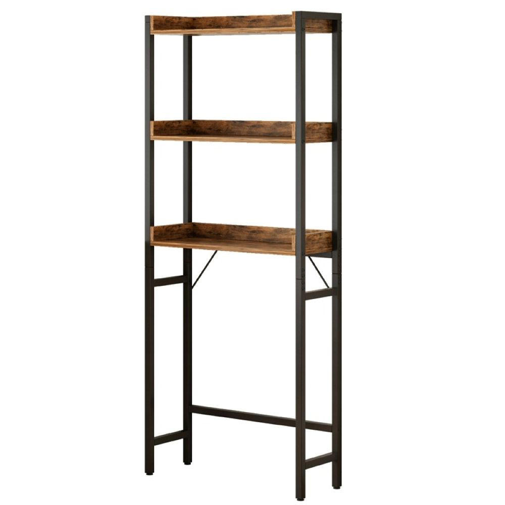 BADEZIMMERREGAL, braun 63/25/165 cm - Braun, Holzwerkstoff (63/165/25cm)