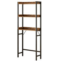 BADEZIMMERREGAL, braun 63/25/165 cm - Braun, Holzwerkstoff (63/165/25cm)