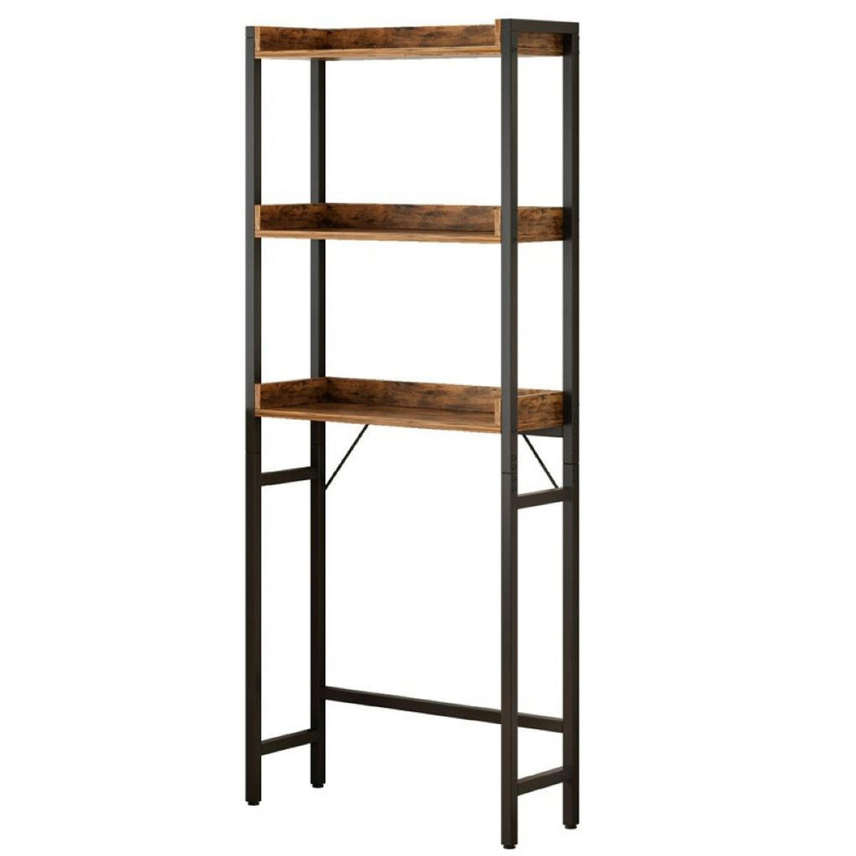 BADEZIMMERREGAL, braun 63/25/165 cm - Braun, Holzwerkstoff (63/165/25cm)