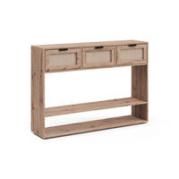 KONSOLENTISCH Elven, Eiche, 120 x 85 cm mit 3 Schubladen - Eichefarben, Holzwerkstoff (120/85/29cm) - Vicco
