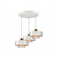 PENDELLEUCHTE EDISON - Goldfarben/Schwarz, Metall (40/40/70cm) - kiki design