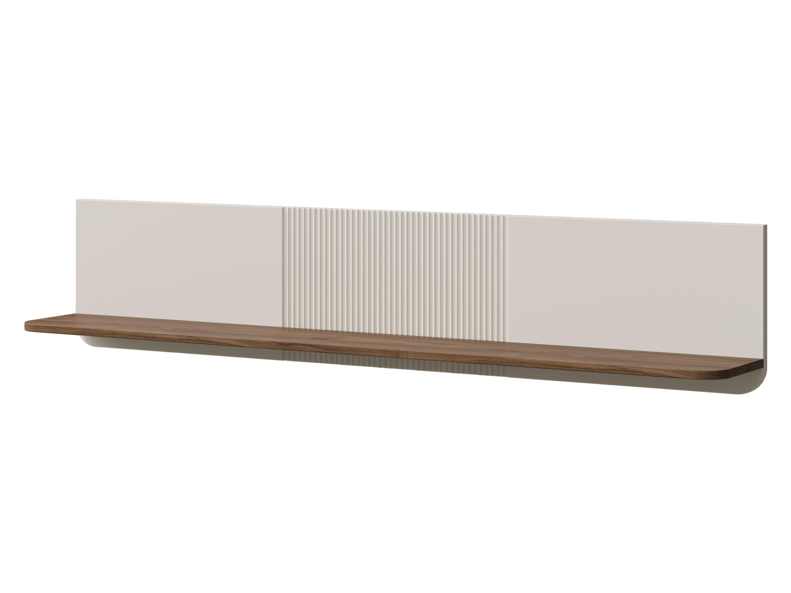 Mirjan24 Wandboard Kaschmir, Nussbaum 150x30x22 cm