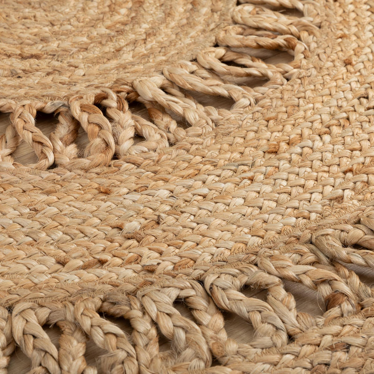 FLACHGEWEBETEPPICH 100/100 cm Goa Sun - Naturfarben, Naturmaterialien (100/100cm) - Steffensmeier