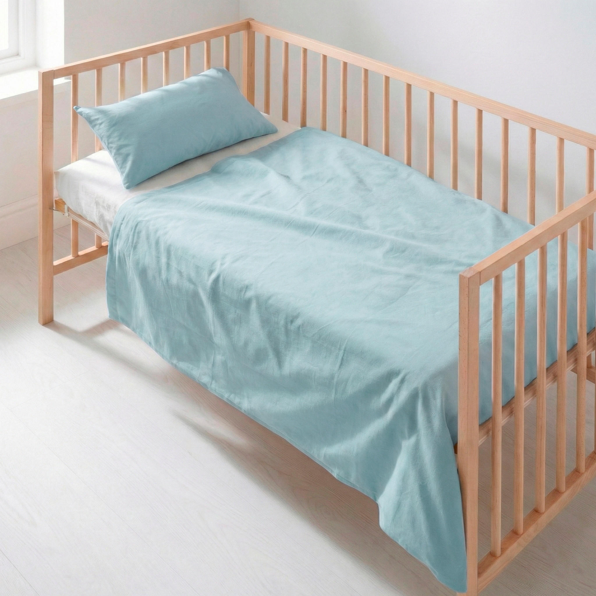 BETTWÄSCHE 2er-Set teiliges basic 120x180 cm (kinderbett) blau - Blau, Textil (120/180cm) - Happy Friday