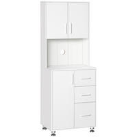 HIGHBOARD DE-11283 2 Türen Weiß - Weiß, Holzwerkstoff (40/160/60cm) - ComfortXL