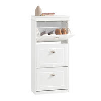 SCHUHSCHRANK Weiß - Weiß, Holzwerkstoff (53/117/24cm) - SoBuy