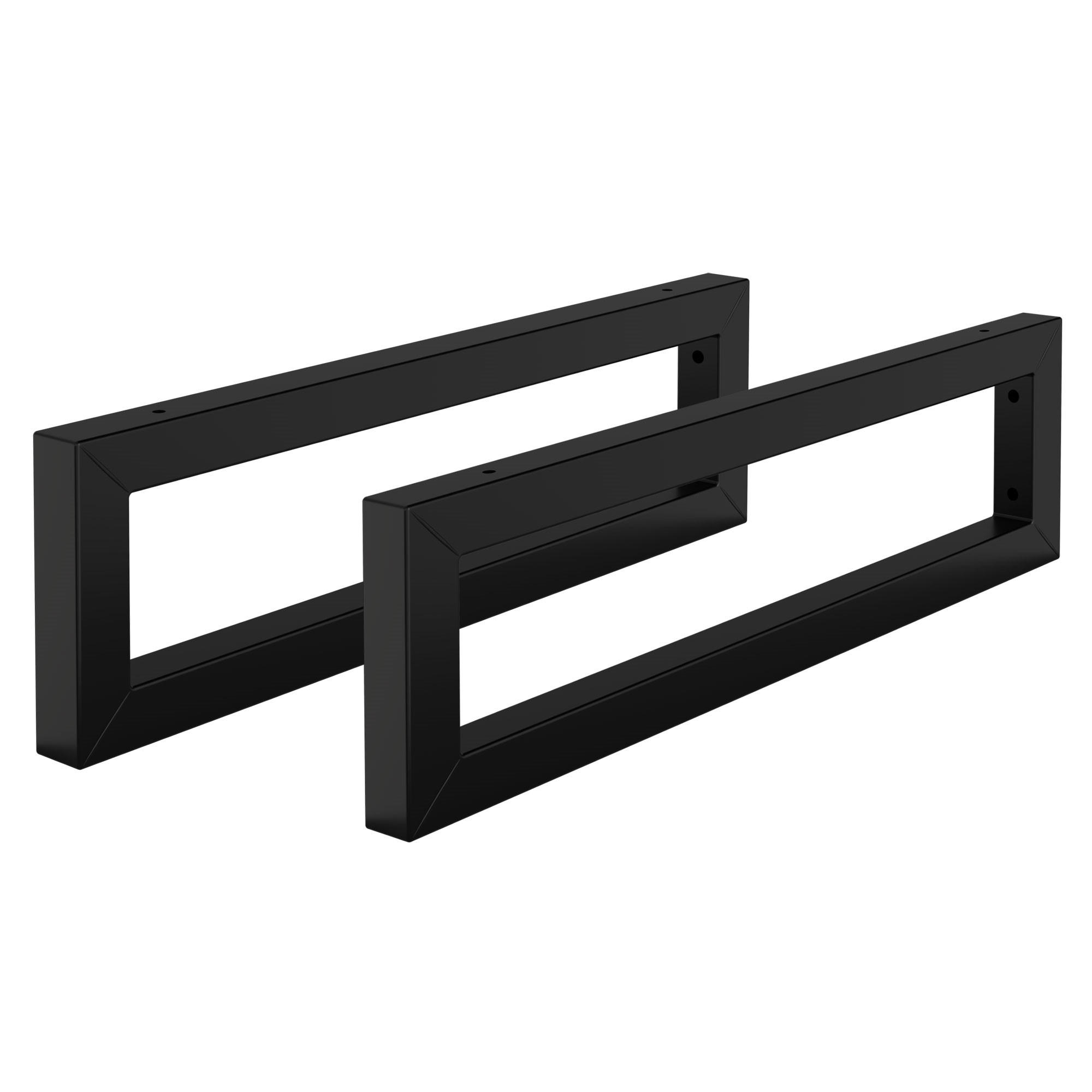ML-DESIGN SADA 2 ks nástěnných konzol pro umyvadlo 500 x 150 mm, černá, ocel