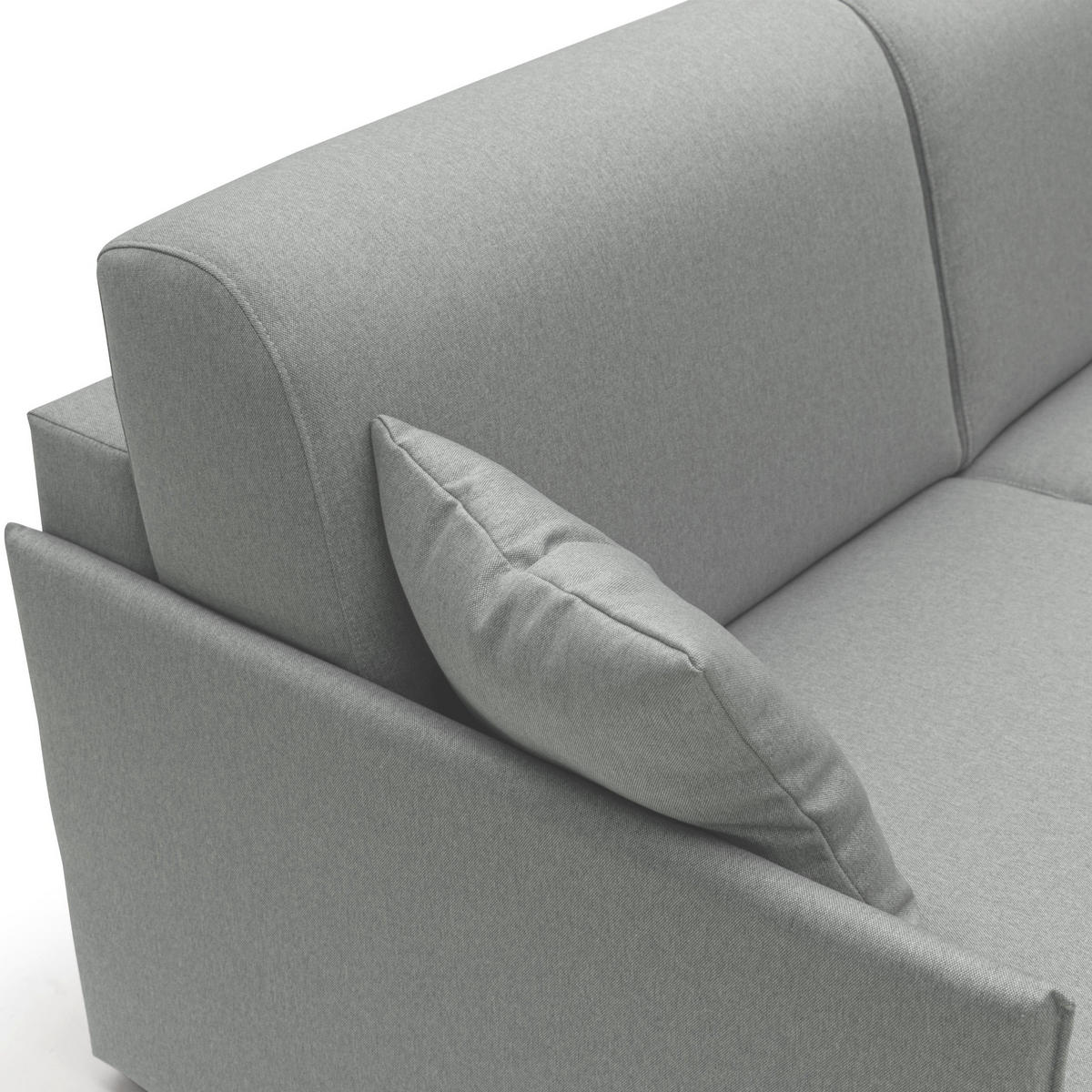 SCHLAFSOFA Evans - Grau, Textil (189/96/96cm) - Divani.store