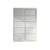 SCHWEBETÜRENSCHRANK Lino IV - Weiß, Holzwerkstoff/Metall (120/200/58cm) - MIRJAN24