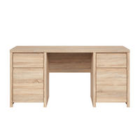 SCHREIBTISCH Soren Holz - Braun, Holzwerkstoff (65/160/77cm) - Petits-meubles