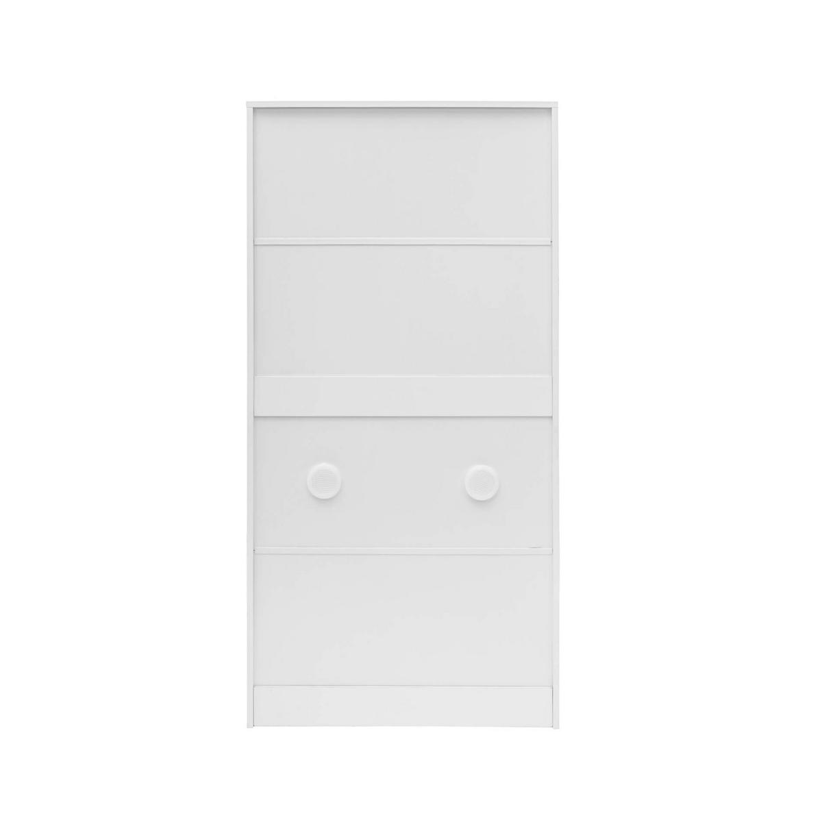 SCHUHSCHRANK Weiß 23/23/119 cm - Weiß, Holzwerkstoff (23/119/23cm) - Mobili Rebecca