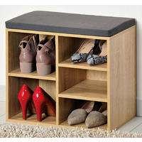 SCHUHSCHRANK für Flur 29,5/51,5/48 cm - Beige, Holz (51.5/48/29.5cm) - Kesper