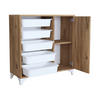 BEISTELLSCHRANK Aurland - Eichefarben, Holzwerkstoff (77/78.5/30cm) - [en.casa]