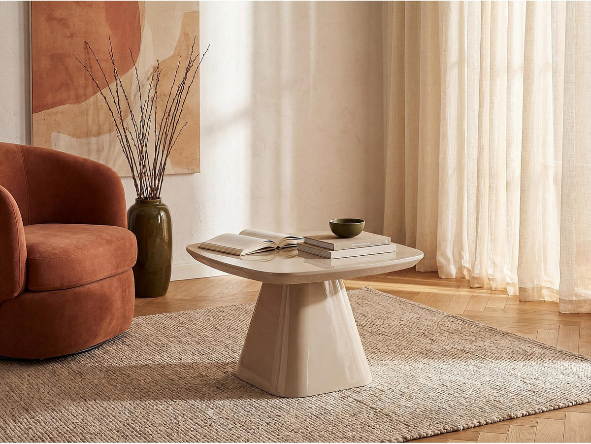 BEISTELLTISCH - 60 cm x 60 cm - holz - taupe Nataza - Taupe, Holz (60/60/45cm) - Vente-Unique