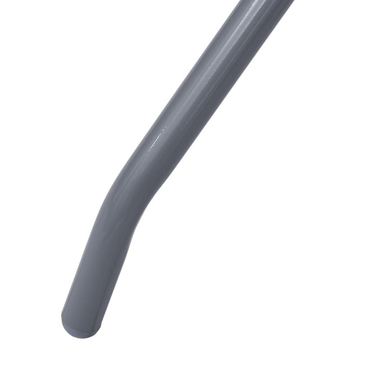 GARTENTISCH Hellgrau 80 Cm Stahl Und Glas - Grau, Glas (80/80/72cm) - vidaXL