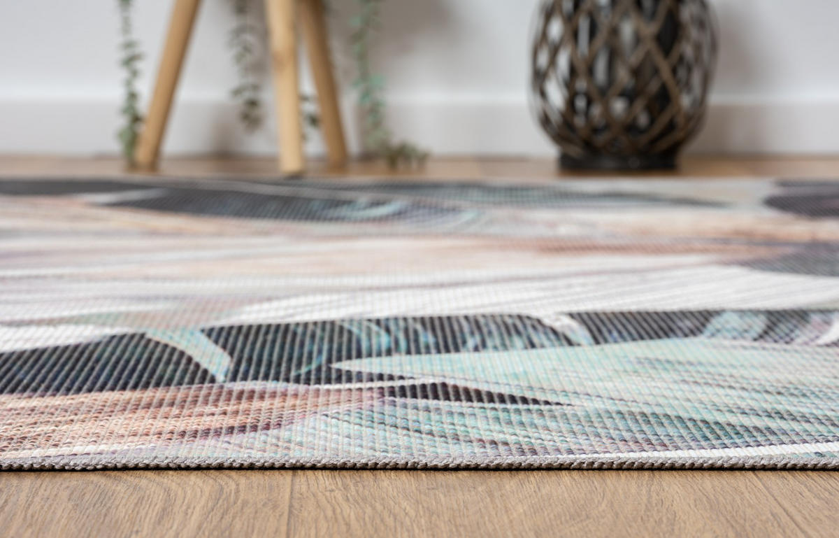 TEPPICH Lagu Petrol,Sandfarben,Mintgrün 160/230 cm - Petrol, Textil (160/230cm) - My-Rug