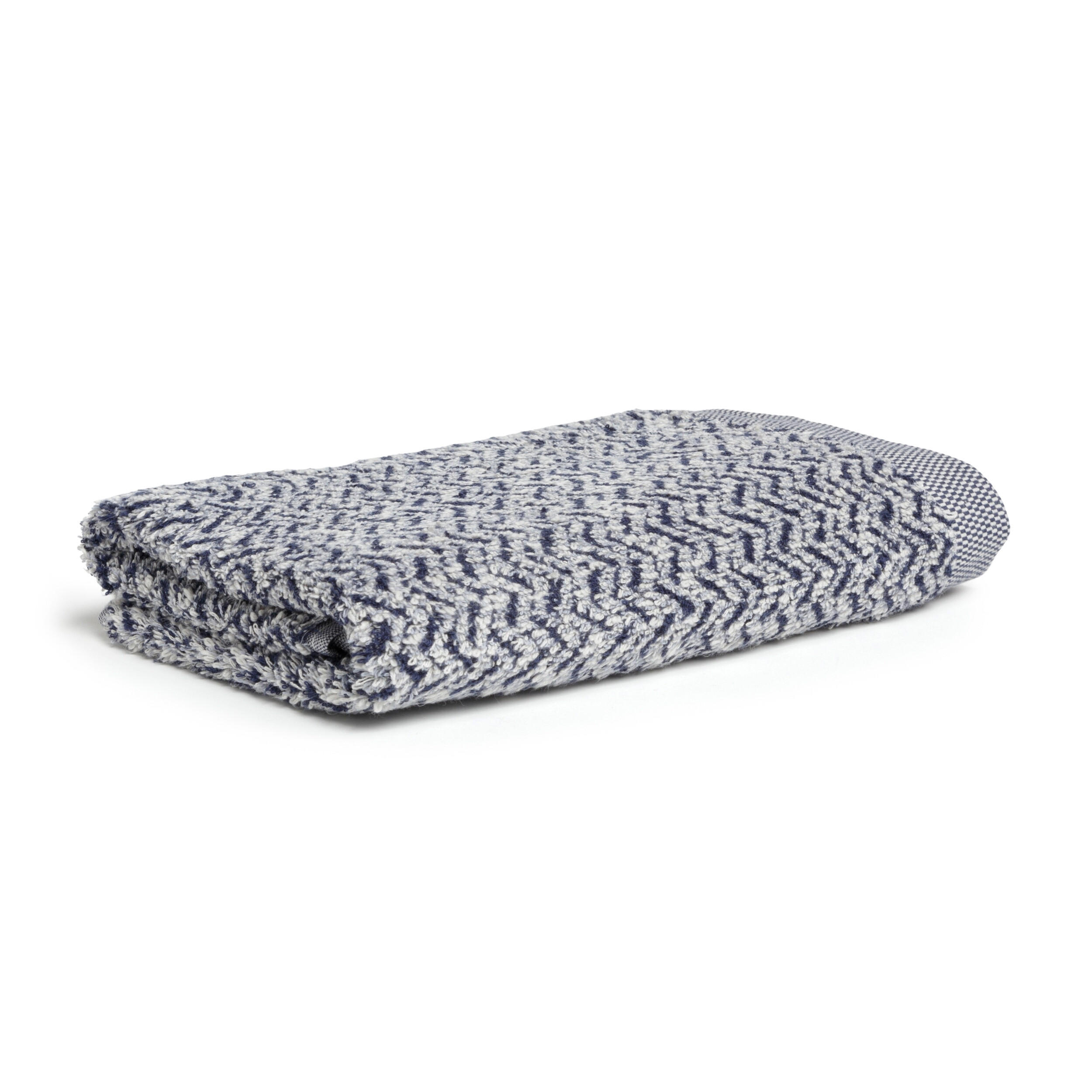 DUSCHTUCH BROOKLYN - Blau/Naturfarben, Textil (80/150cm) - MÖVE