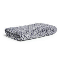 DUSCHTUCH BROOKLYN - Blau/Naturfarben, Textil (80/150cm) - MÖVE