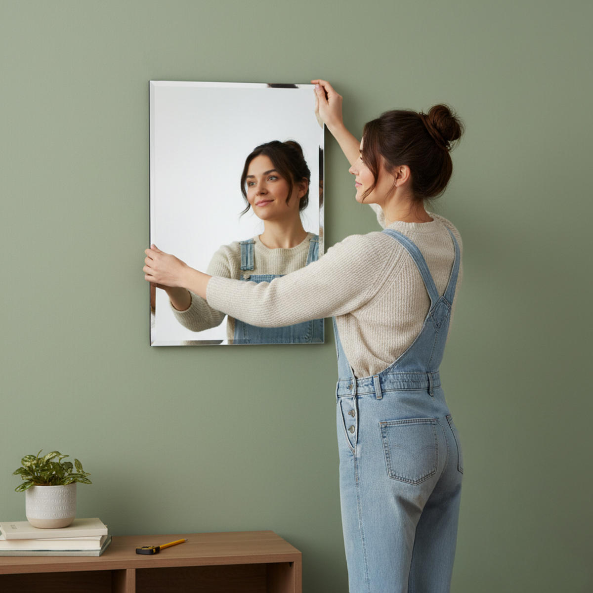 SPIEGEL - Transparent, Glas (60/40/1.5cm) - Relaxdays