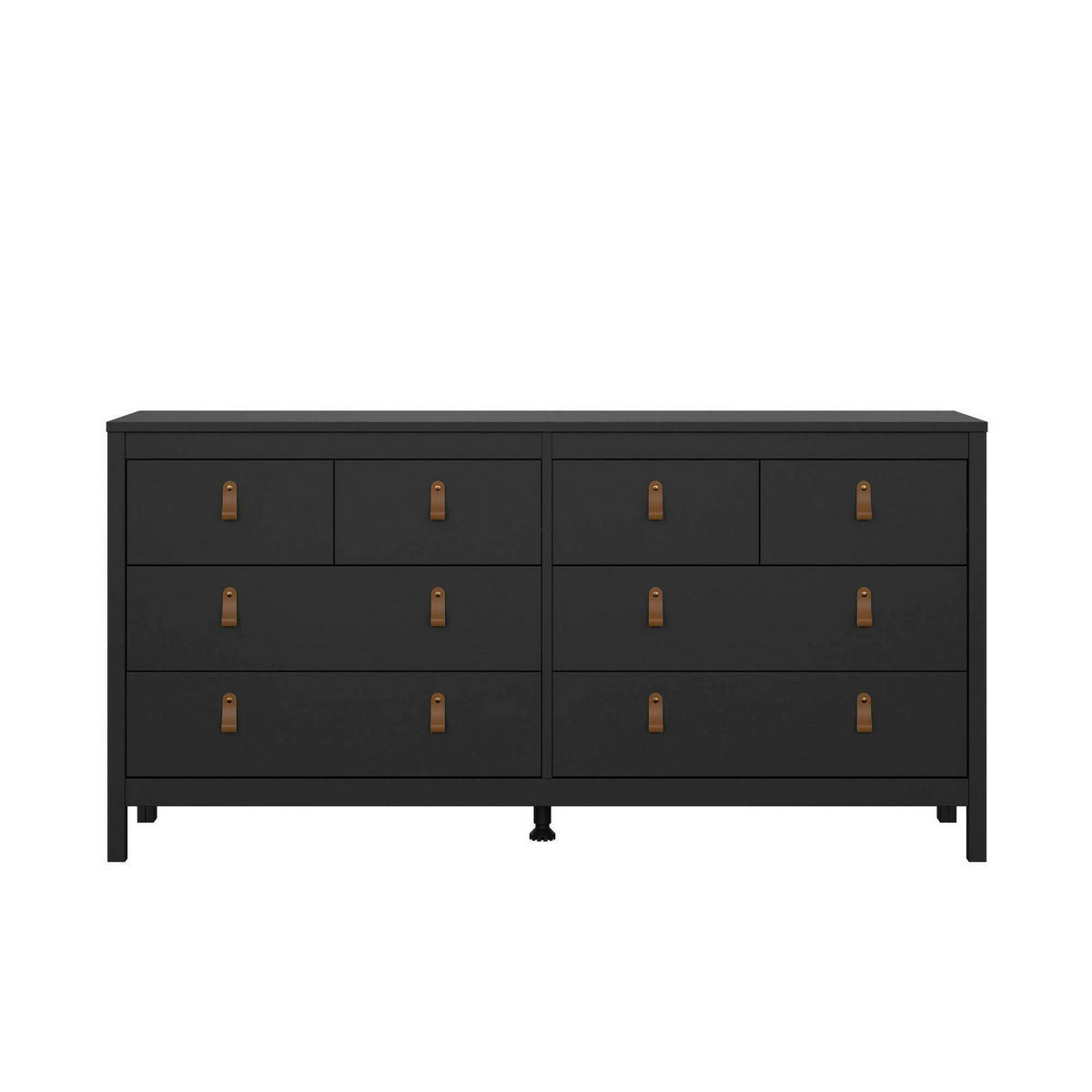 KOMMODE Schwarz 38.4/159.6/79.7 cm - Schwarz, Holzwerkstoff (159.6/79.7/38.4cm) - DMORA