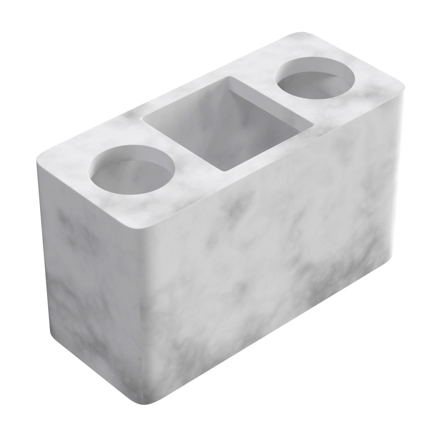 ZAHNBÜRSTENHALTER - Weiß, Kunststoff (6.8/9.2/15.7cm) - Intirilife