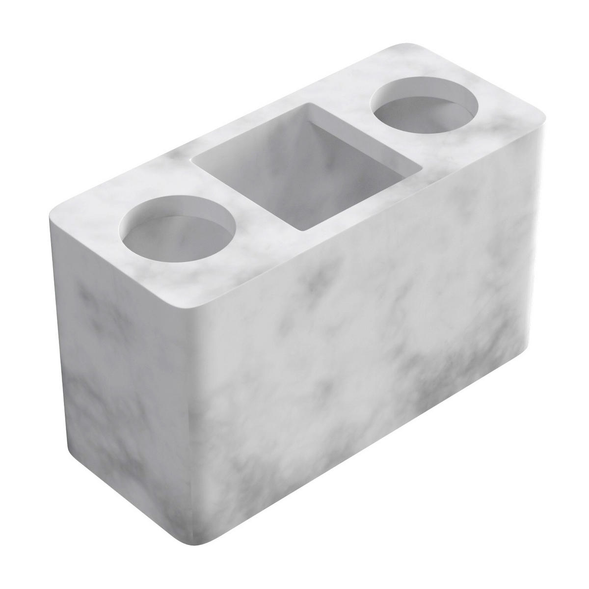 ZAHNBÜRSTENHALTER - Weiß, Kunststoff (6.8/9.2/15.7cm) - Intirilife