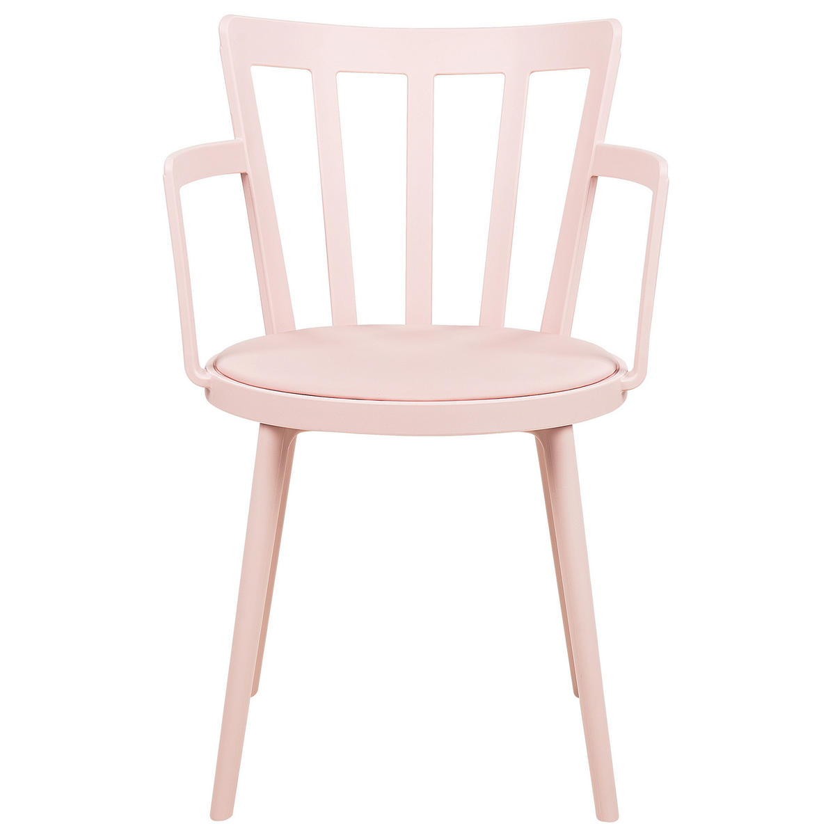 ESSZIMMERSTUHL 4er-Set Kunststoff Rosa Morill - Pink, Kunststoff (45/77/52cm) - Beliani