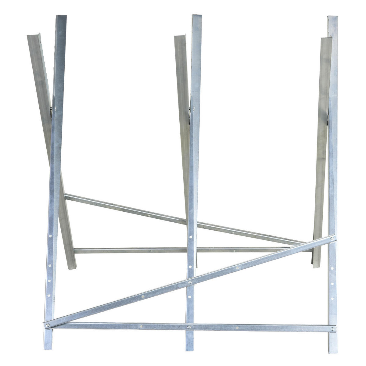 Kettensägebock, Sägebock, Silber - Silberfarben, Metall (83/83/79cm) - DURHAND