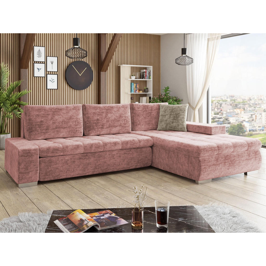 Thumbnail - Mirjan24 Ecksofa, Rosa, Textil, 5-Sitzer, L-Form,Rechteckig, 302x213 cm, Wohnzimmer, Sofas & Couches, Wohnlandschaften, ...