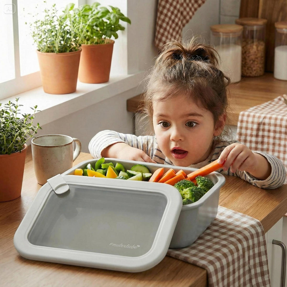 FRISCHHALTEDOSEN LUND Meal Cubes 3-er Set grau - Grau, Glas (24/18/19cm) - Mulex