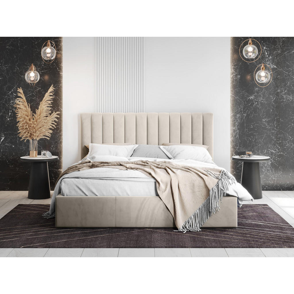 Thumbnail - Mirjan24 Polsterbett, Beige, Textil, Rechteckig, 180x200 cm, Schlafzimmer, Betten, Polsterbetten