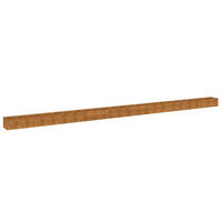 HOCHBEET aus Cortenstahl AKSEL | unten offen | 960x50x36cm - Braun, Metall (960/36/50cm) - DELUKE