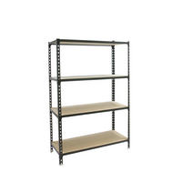 SCHWERLASTREGAL Mid Muli HxBxT 150 x 120 x 40 cm 4 Fachböden Fachlast 200 kg Anthrazit - Anthrazit, Metall (120/150/40cm) - PROREGAL