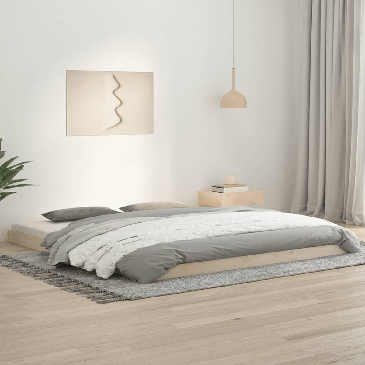 MASSIVHOLZBETT 180/200 Cm Kiefer - Braun, Holz (180/200cm) - vidaXL