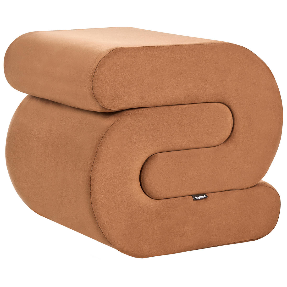 POUF Samtstoff Goldbraun Arcadia - Goldfarben, Textil (45/48/50cm) - Beliani