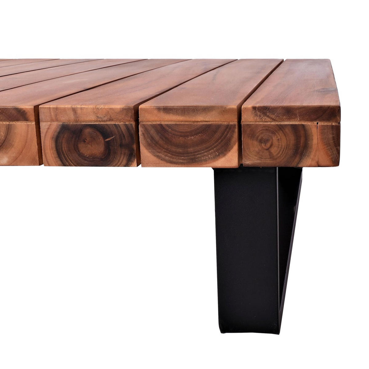 GARTEN-GARNITUR Braun Polster Dunkelgrau - Braun, Holz - PROREGAL