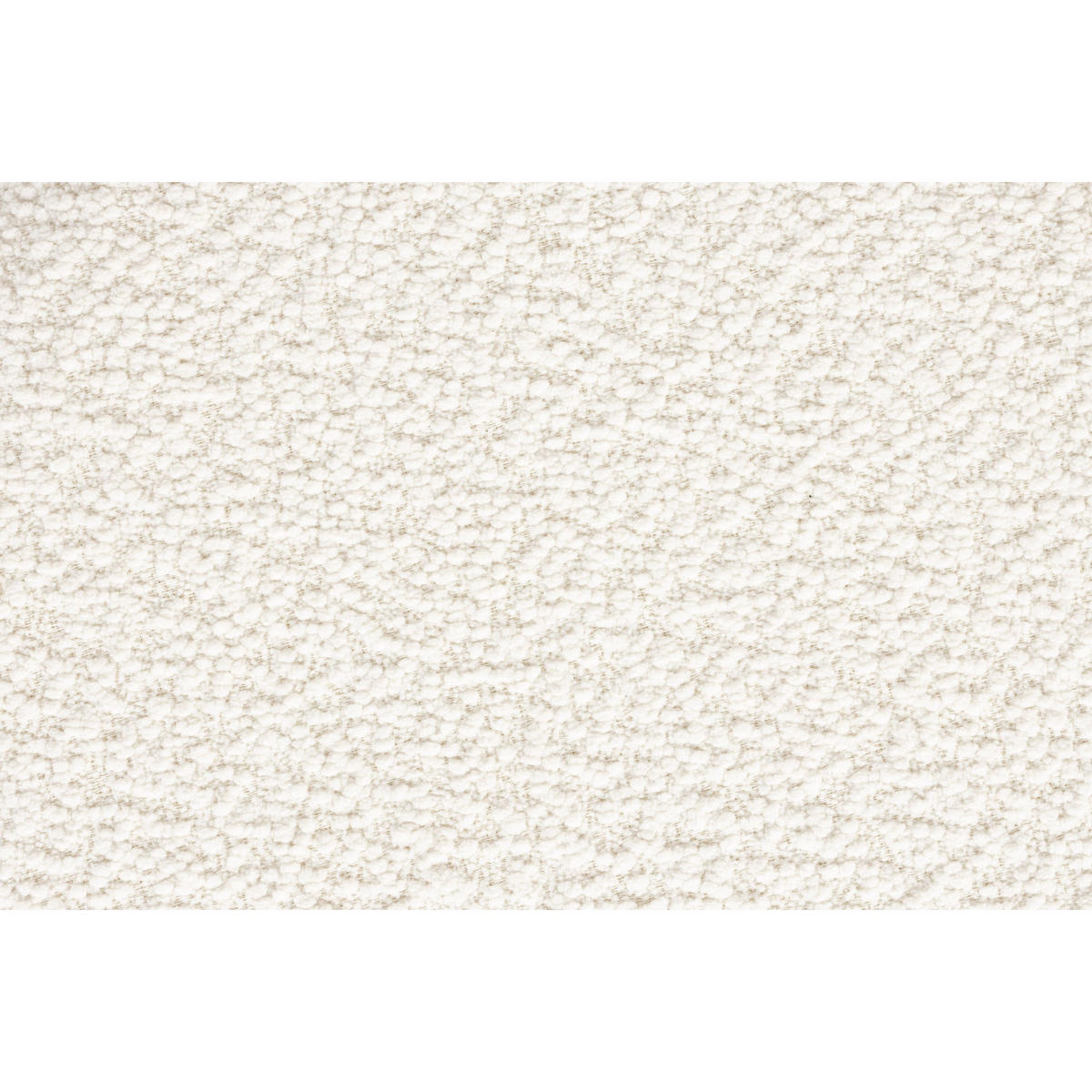 SITZHOCKER Marcos Pouf/ Bouclé Weiß - Weiß, Textil (40/44/40cm) - Drawer