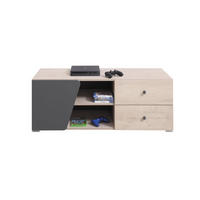 TV-LOWBOARD DARLA D08 120/50/45 Eiche/Anthrazit - Anthrazit/Sonoma Eiche, Holzwerkstoff (120/45/50cm) - Deine Möbel 24